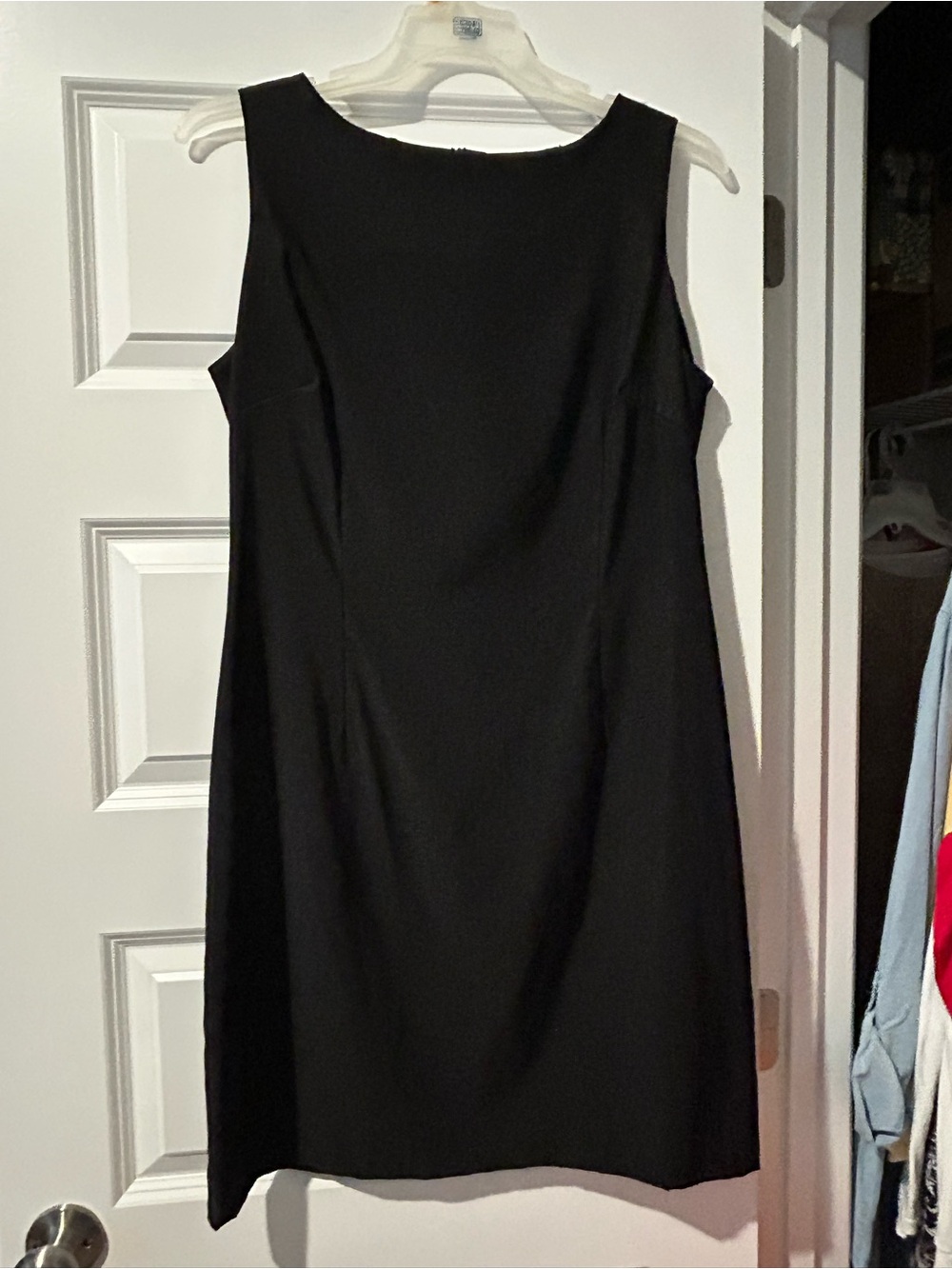 Danny & Nicole Black Sleeveless Midi Shift Dress